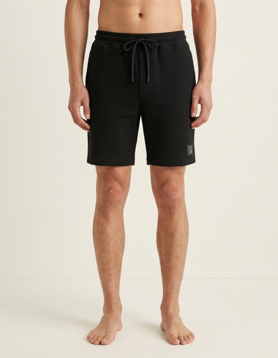Marcel | Bermuda sastre ligera para hombre - Negro