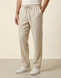 Sandro | Pantalón de lino ligero para hombre - Beige