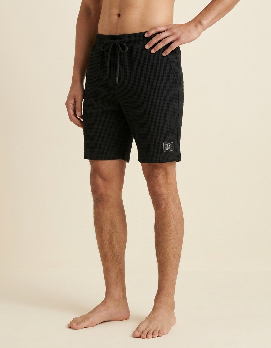 Marcel | Bermuda sastre ligera para hombre - Negro