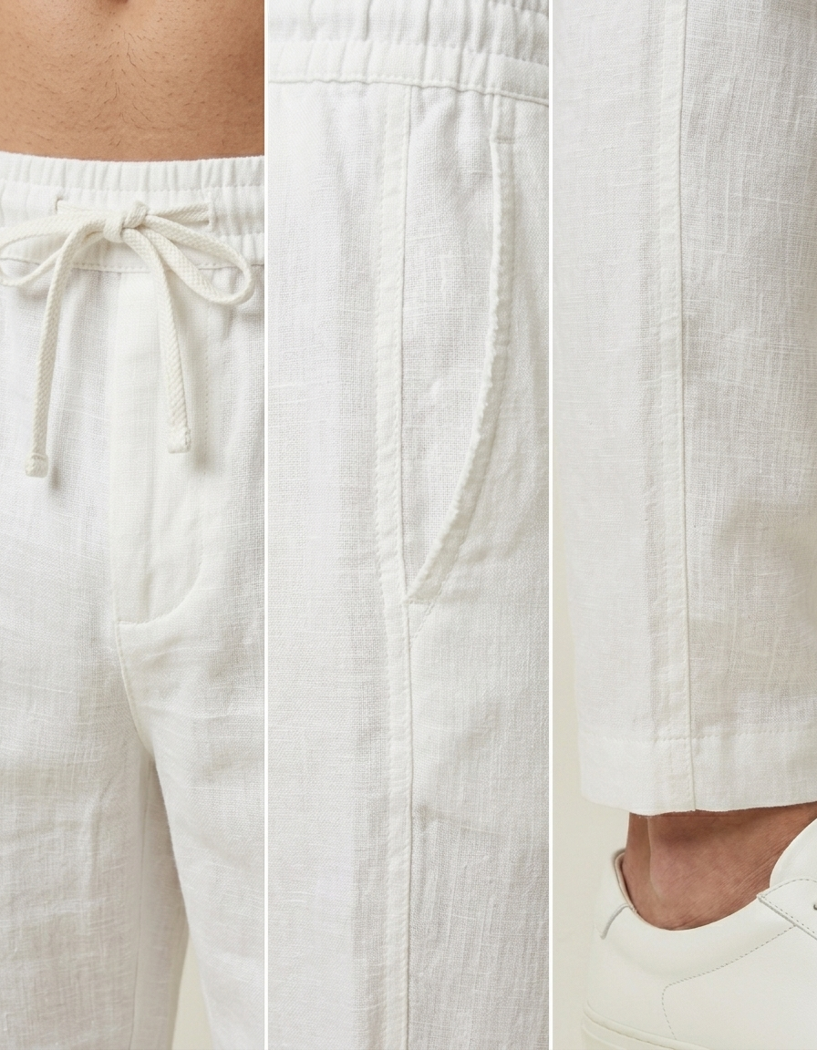Sandro | Pantalón de lino ligero para hombre - Blanco