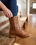 Catalina | Botas ortopédicas de piel con cremallera lateral