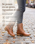 Catalina | Botas ortopédicas de piel con cremallera lateral