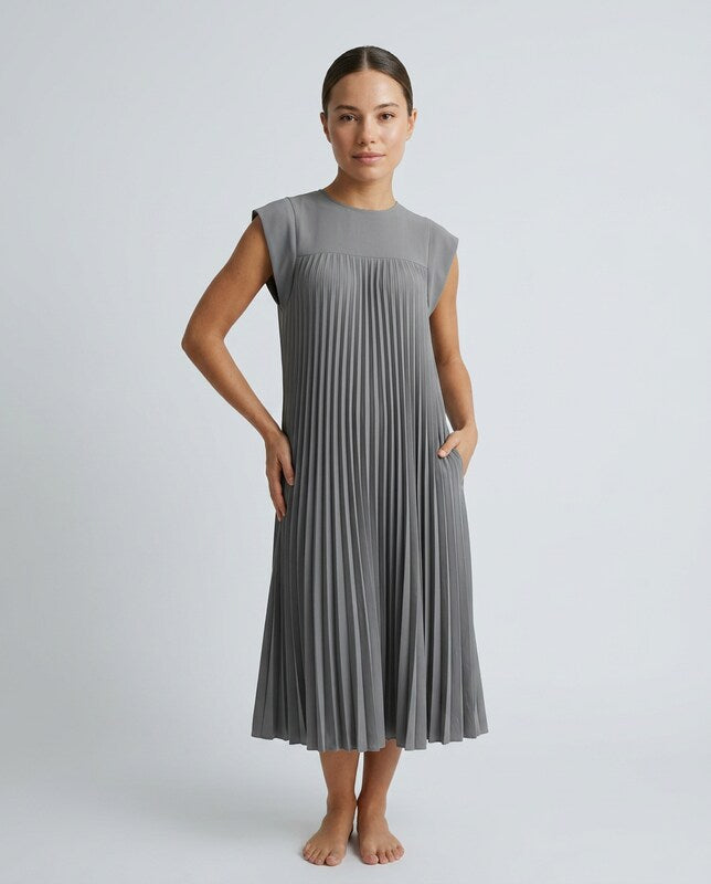 Ana | Vestido Largo Plisado de Verano