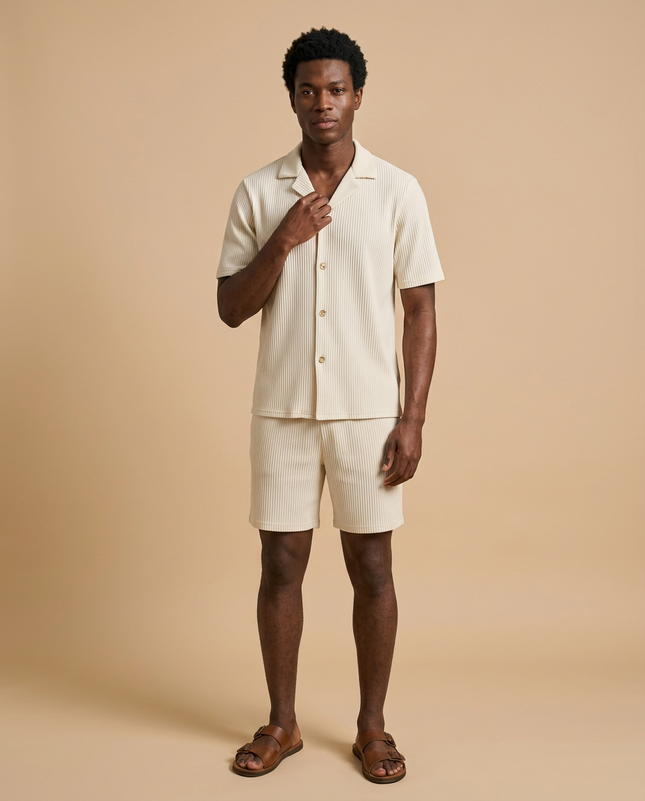 Elio | Conjunto texturizado de verano para hombre
