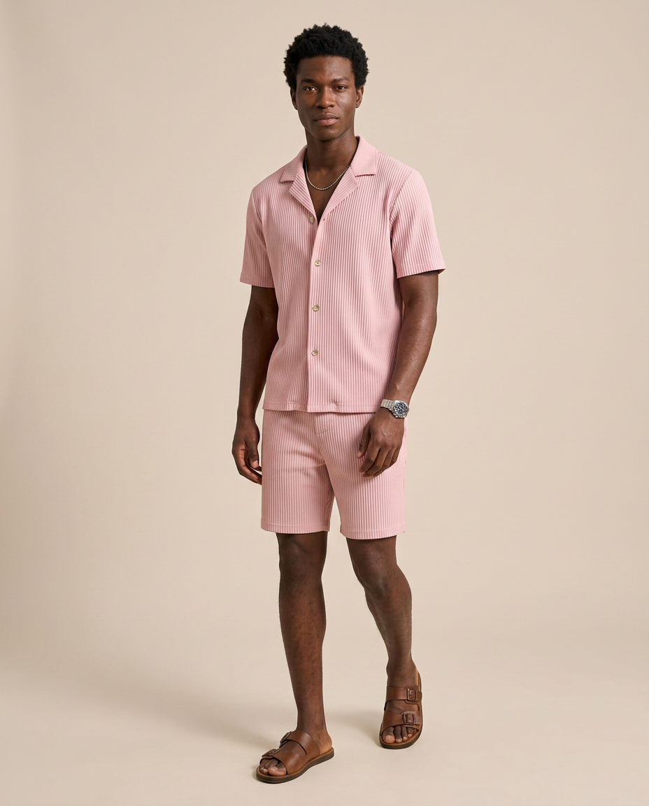 Elio | Conjunto texturizado de verano para hombre
