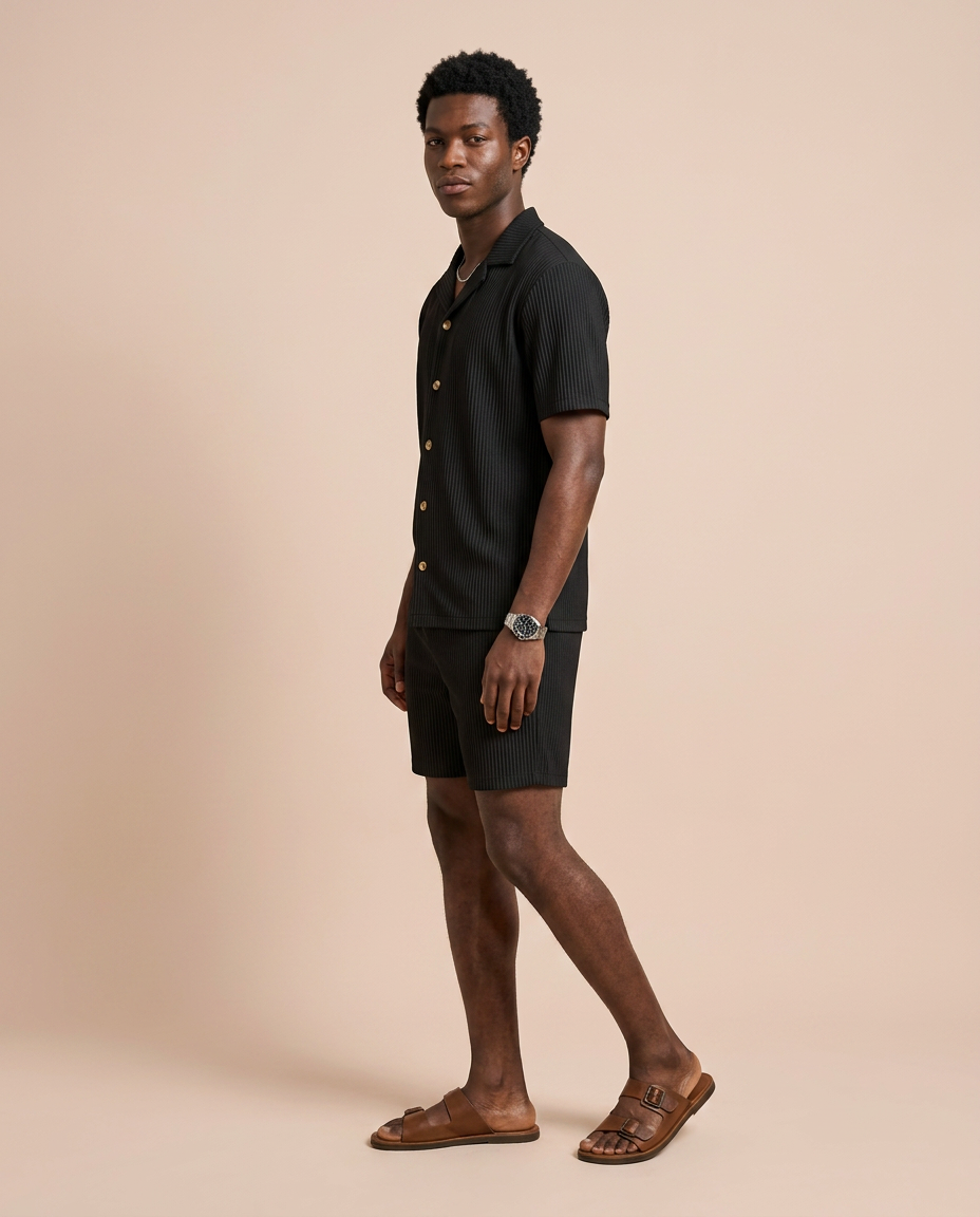 Elio | Conjunto texturizado de verano para hombre