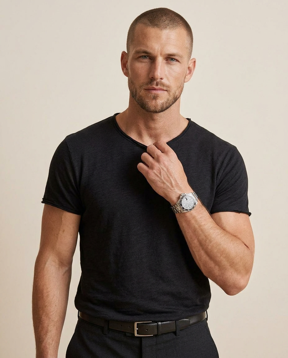 Mateo | Camiseta básica de algodón para hombre