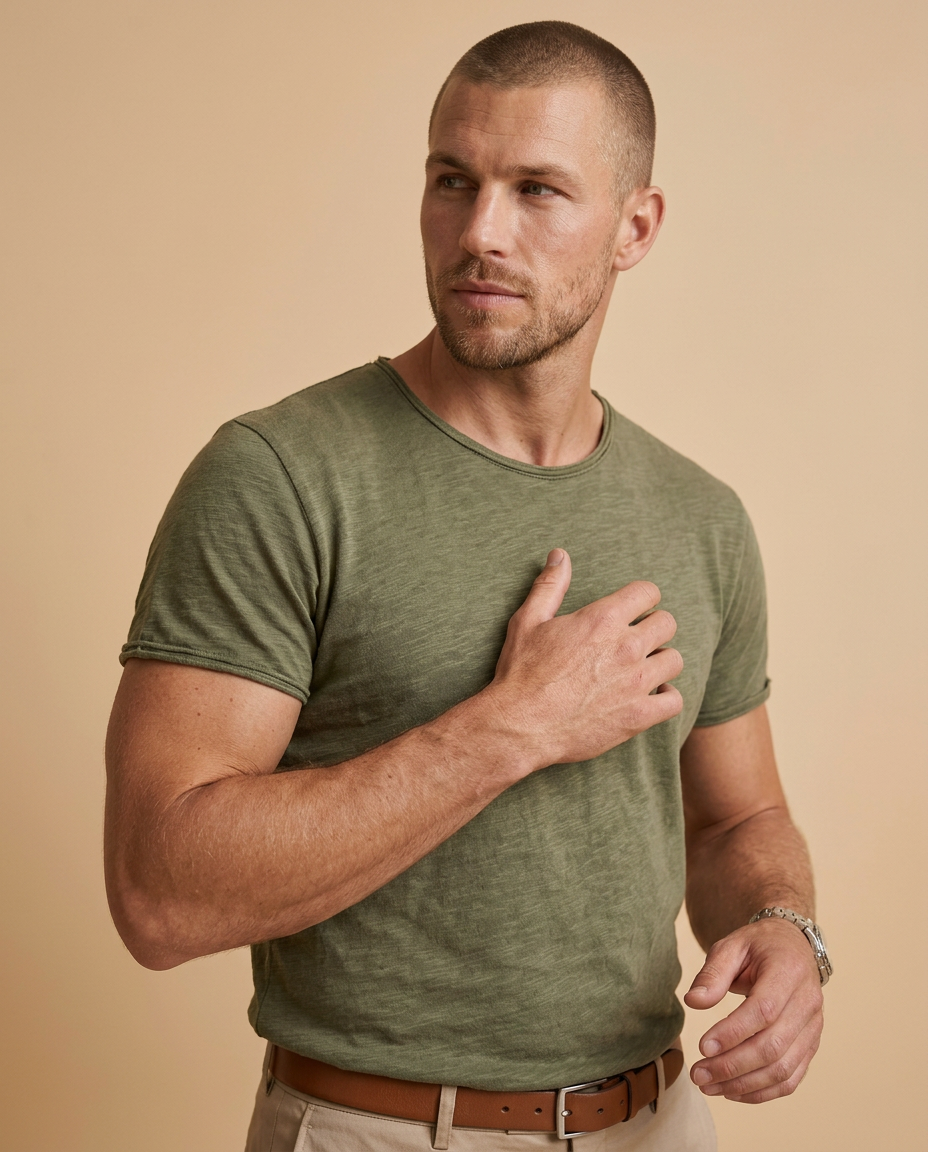 Mateo | Camiseta básica de algodón para hombre