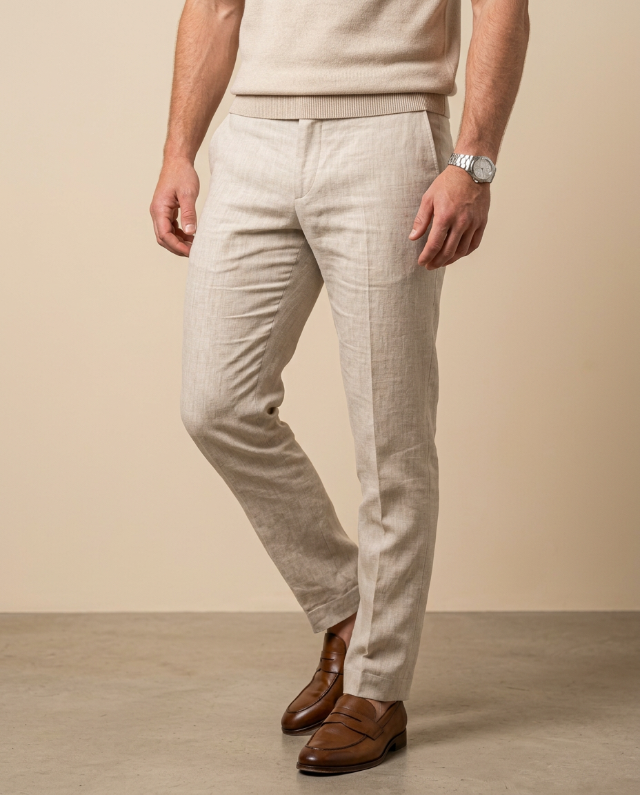 Sandro | Pantalón de lino ligero para hombre