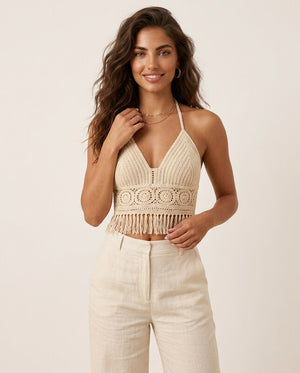 Zahara | Top crochet ajustable para mujer