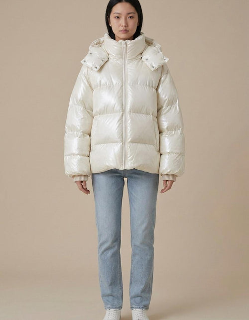 Zoe | Plumífero oversize brillante