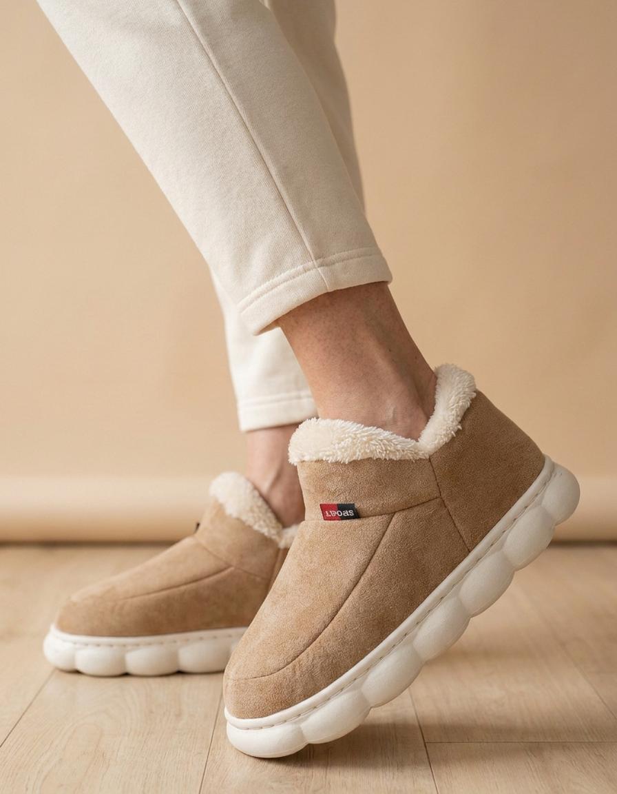 Berta | Botines acolchados con forro - Camel
