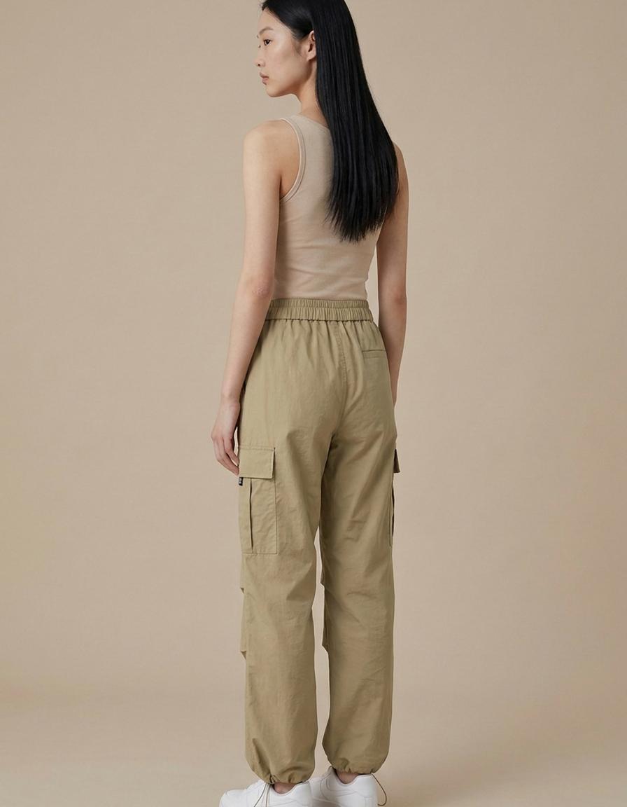 Aitana | Pantalón cargo jogger - Caqui