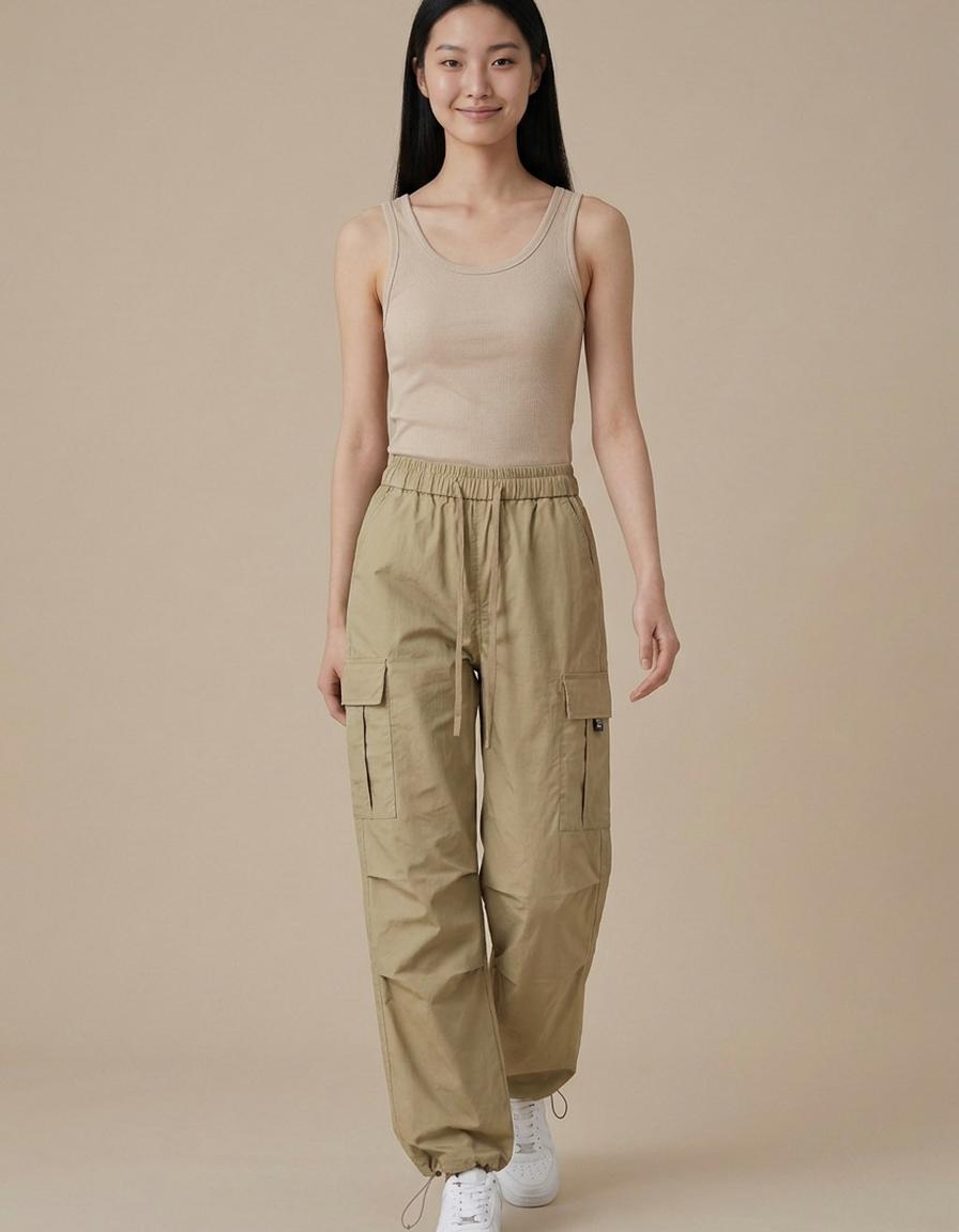 Aitana | Pantalón cargo jogger - Caqui