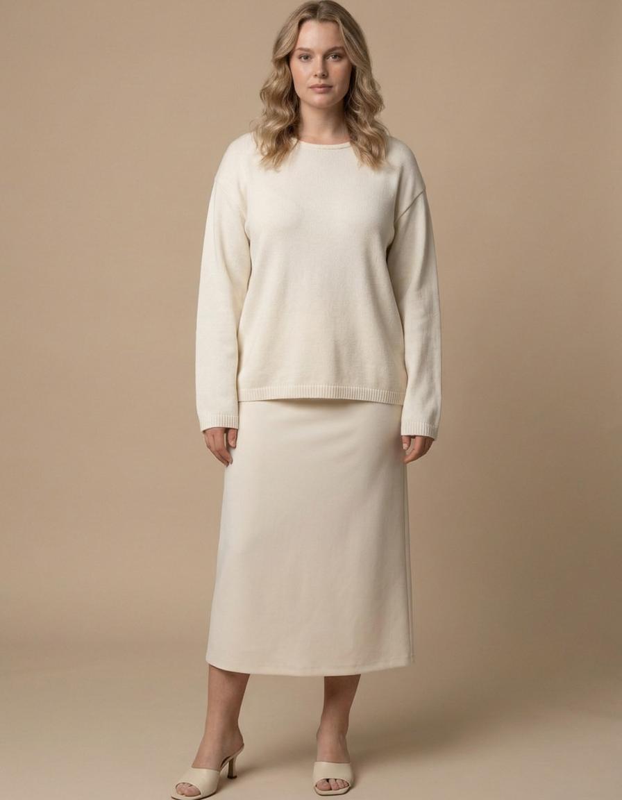 Neus | Jersey de espalda descubierta - Crema