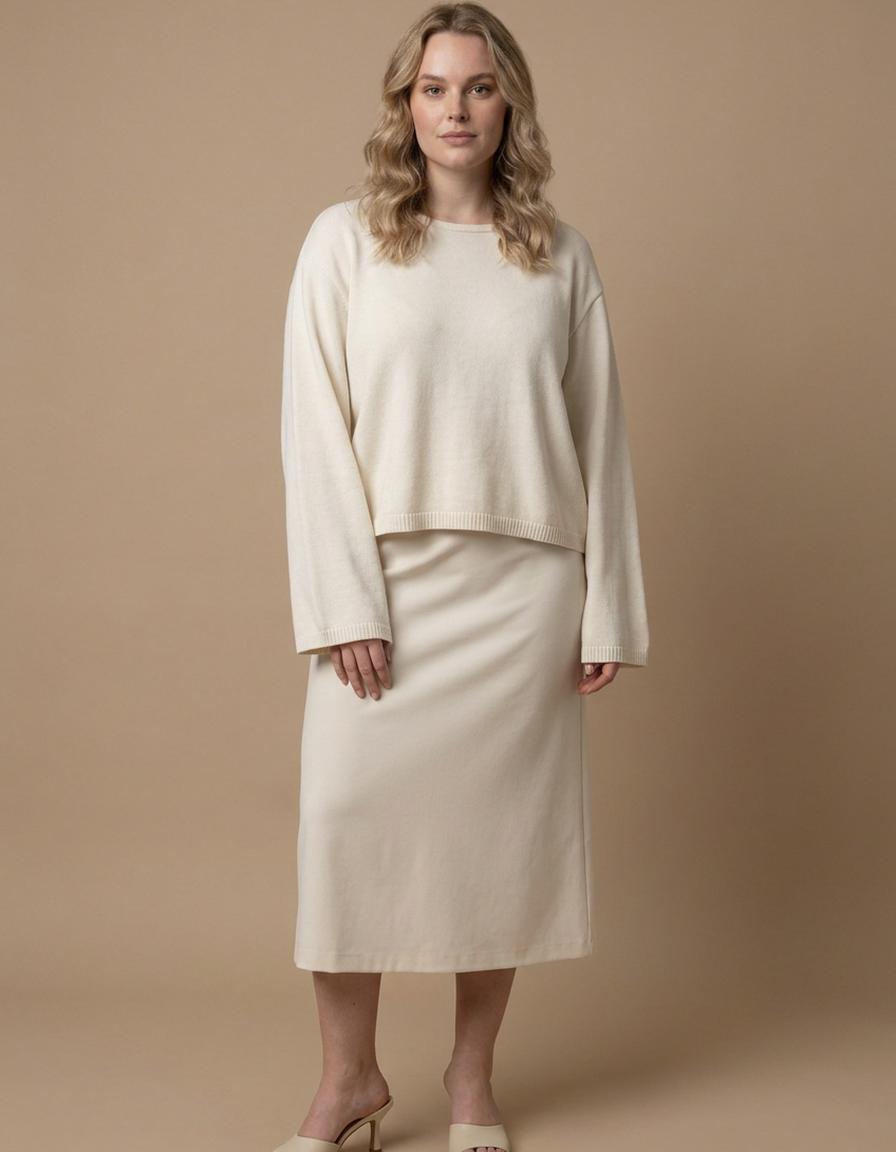 Neus | Jersey de espalda descubierta - Crema