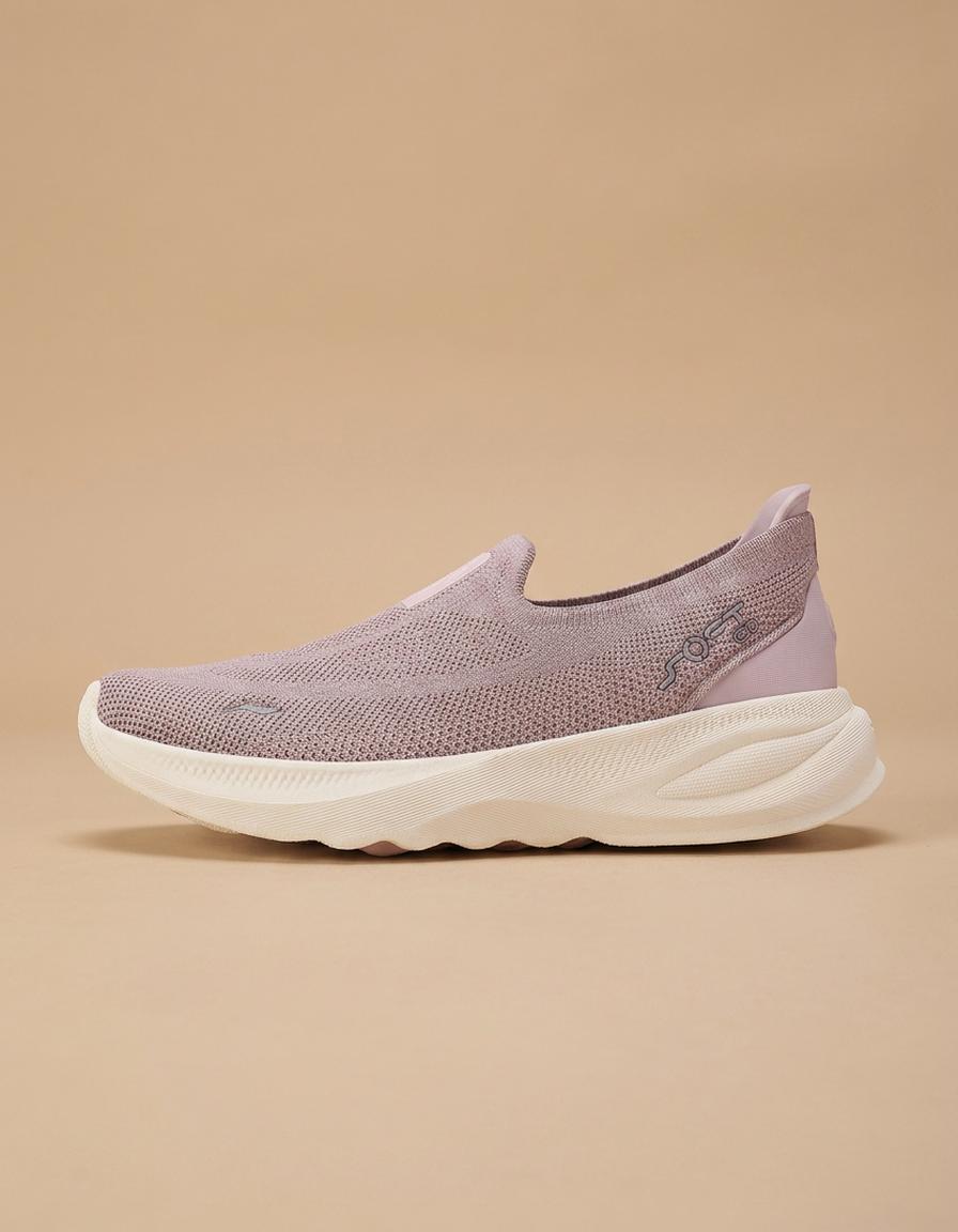 Mónica | Zapatillas de punto sin cordones - Malva