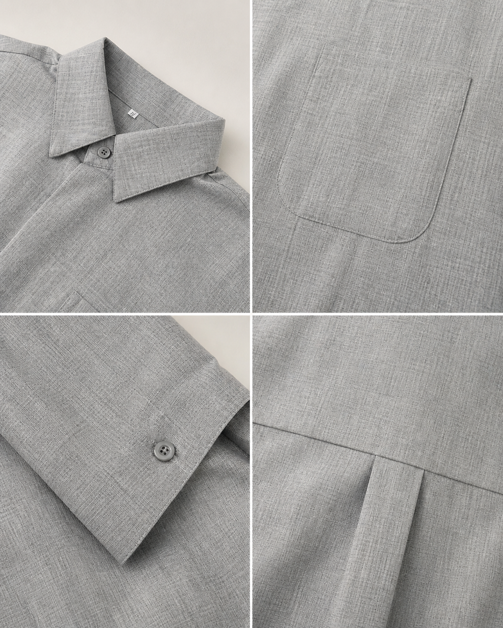 Adrián | Camisa manga corta de algodón y lino