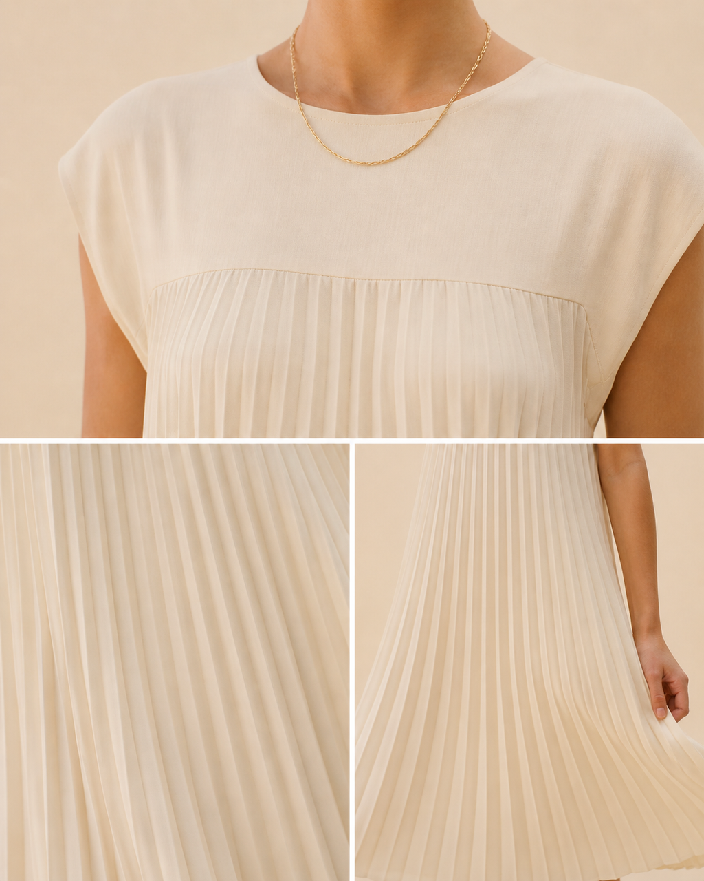 Ana | Vestido Largo Plisado de Verano