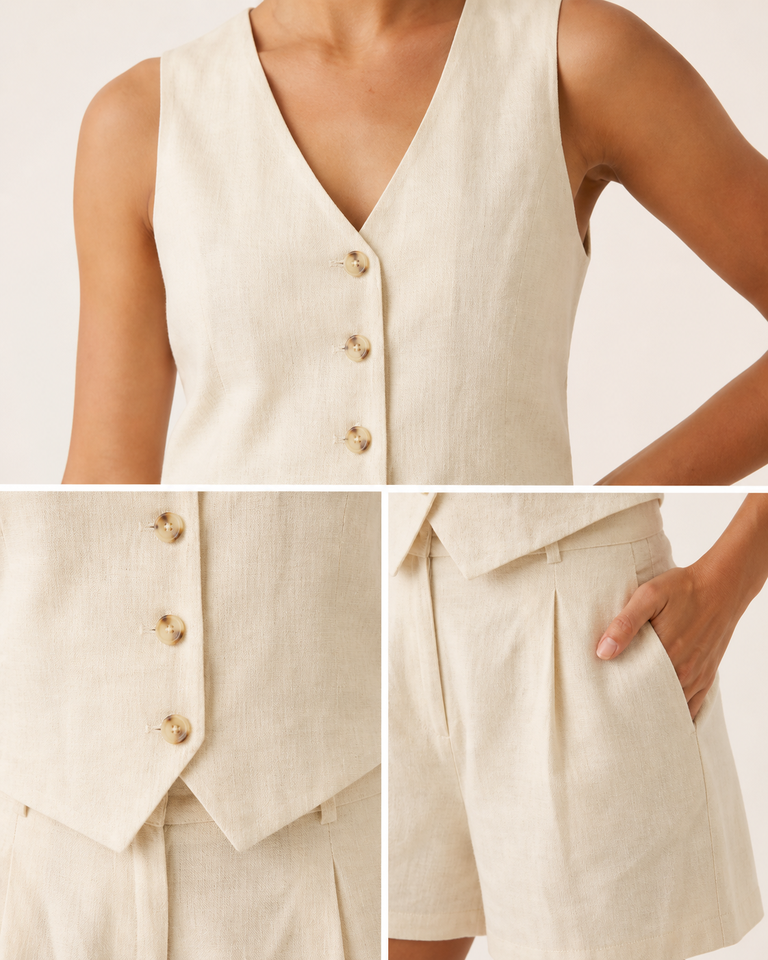Sira | Conjunto de chaleco y pantalón corto
