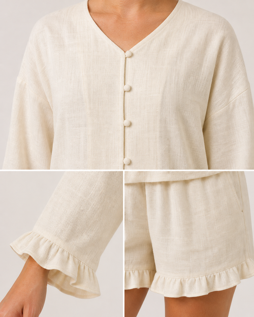 Aina | Conjunto de blusa y pantalón corto