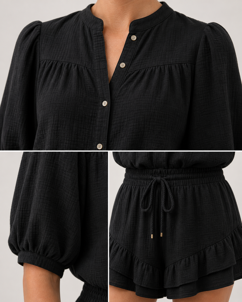 Mila | Conjunto de camisa y falda con volante